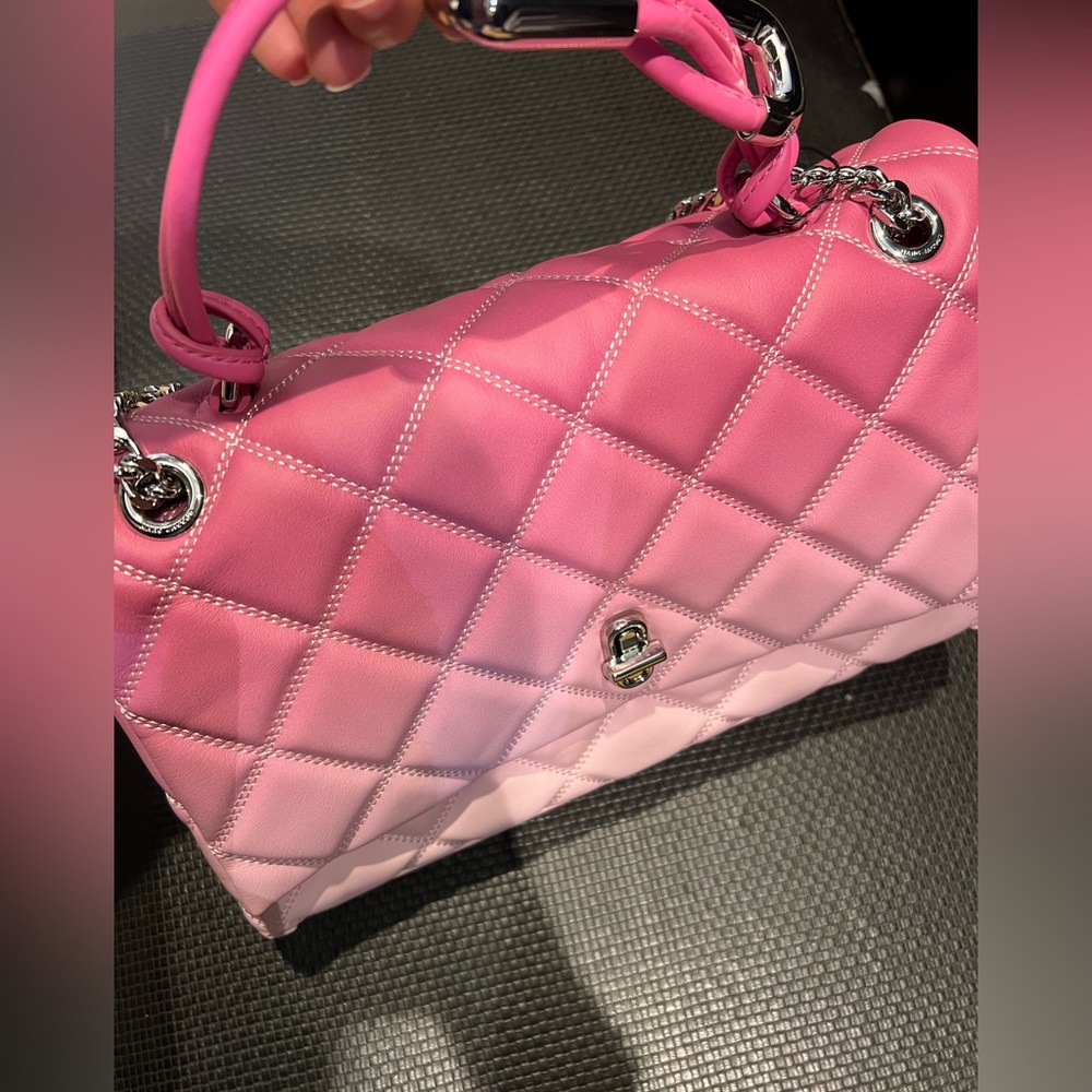 Marc Jacobs Pink Ombre Quilted Shoulder Bag